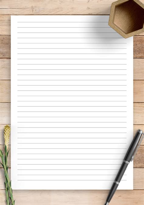 Printable lined paper for professionals