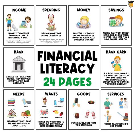 Printable money and financial literacy