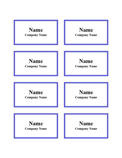 Printable name tags templates for business