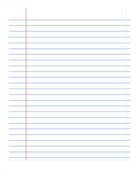 Printable Notebook Paper