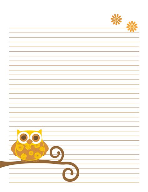 Printable Notebook Papers for Kids