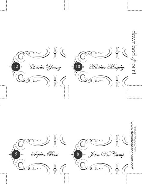 Printable place cards benefits