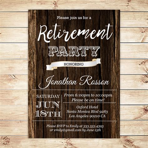 Printable Retirement Invitations