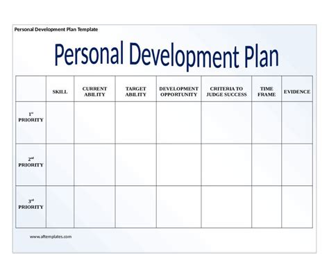 Printable Search Word Templates for Personal Development