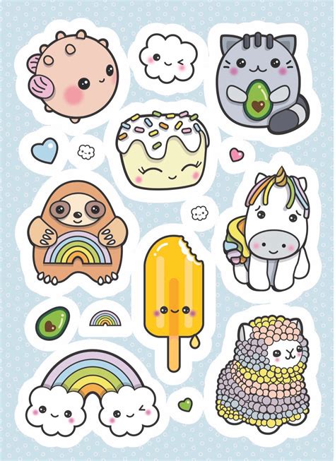 Printable Stickers for Various Uses