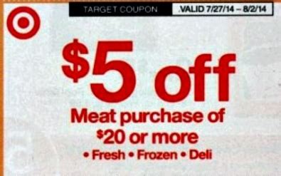 Printable Target Coupons for Meats