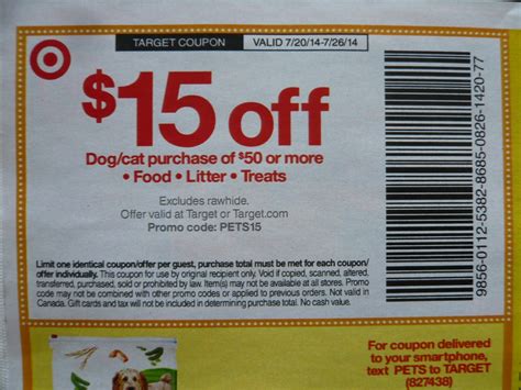 Printable Target Coupons for Pet Food