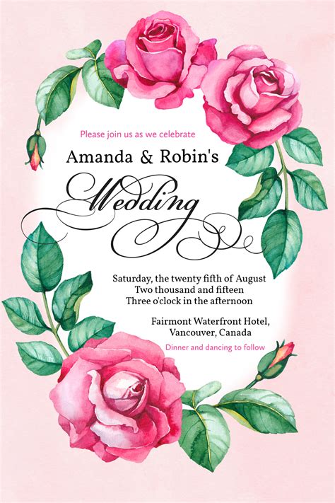 Printable Wedding Cards Designs