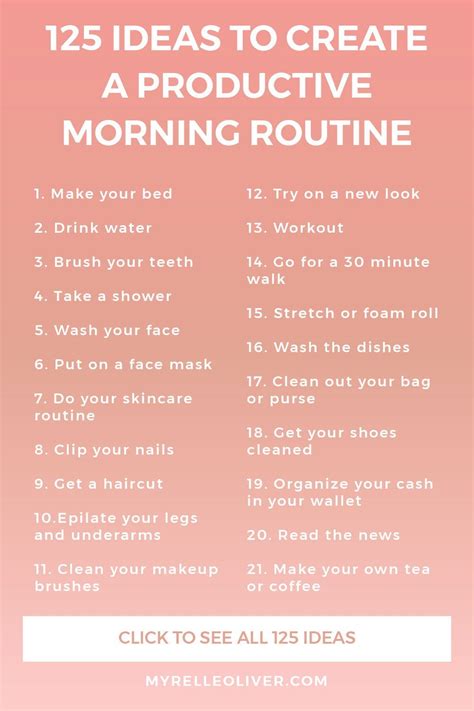 Creating a productive routine