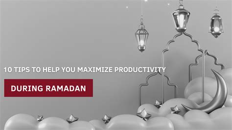 Productivity During Ramadan