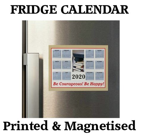 Productivity Fridge Calendar Template