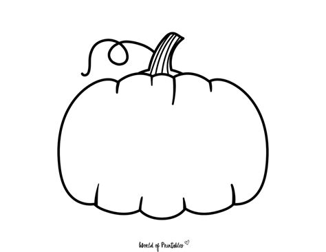 Pumpkin Outline Printable Templates