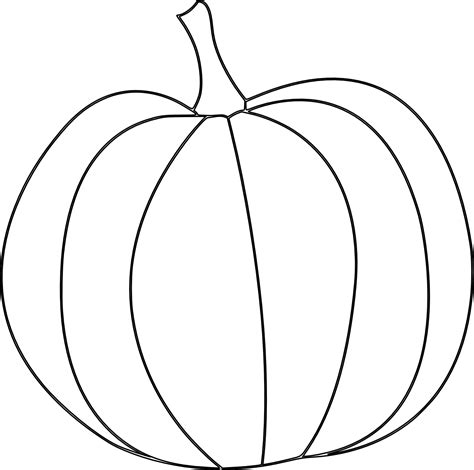 Pumpkin Outline Printable Templates