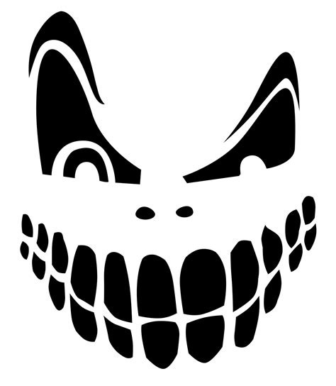 Pumpkin stencil printables for Halloween