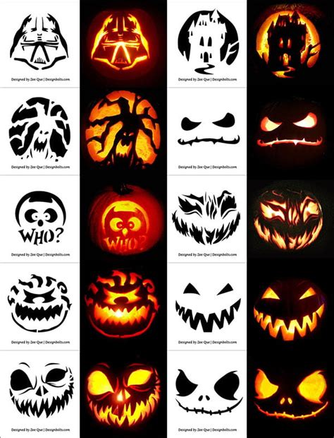 Pumpkin stencils ideas