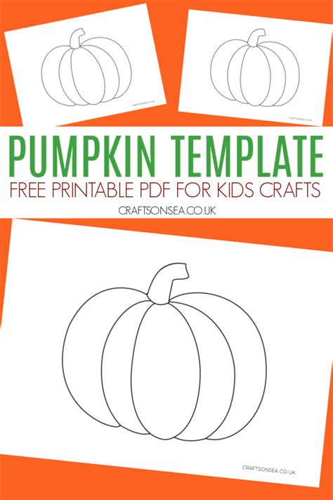 Pumpkin template crafts