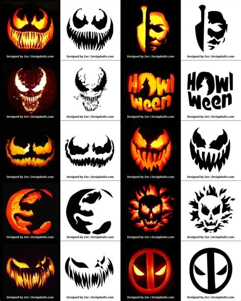 Pumpkin template decorations