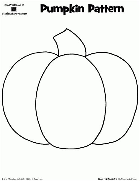 Pumpkin templates for fall crafts