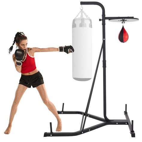 Punching bag stand and bag