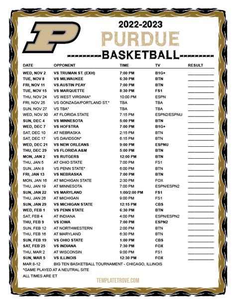 Purdue Calendar Events