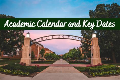 Purdue University Key Dates and Events