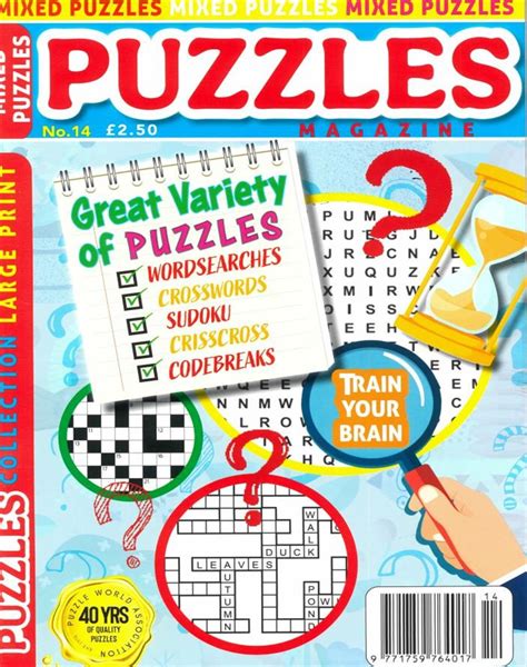 Puzzle magazine example