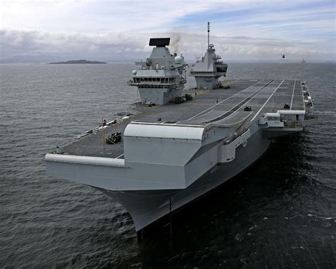 The air group of the HMS Queen Elizabeth aircraft carrier