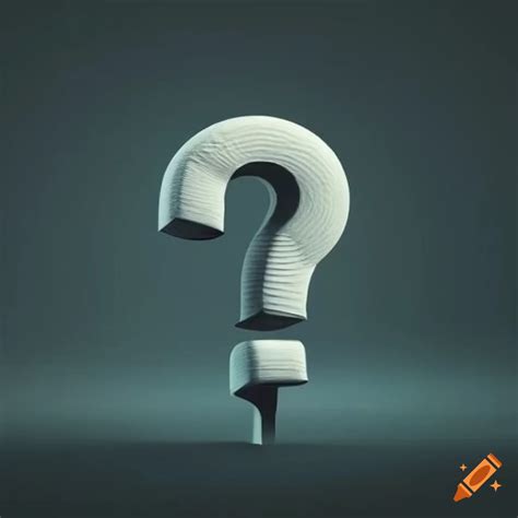 A question mark used in graphic design