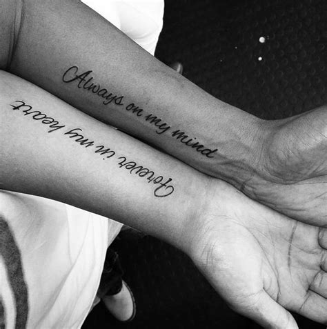 Quote tattoos for couples