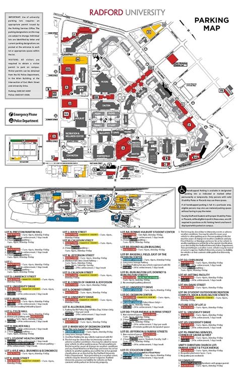 Components of Radford University Academic Calendar