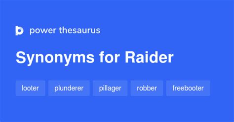 Raider synonyms