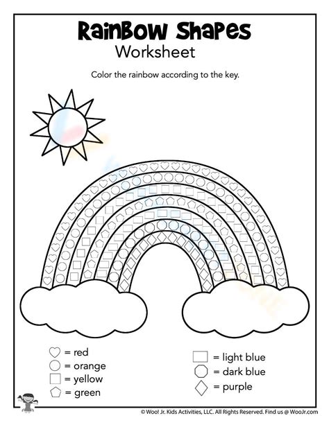 Rainbow Activity Sheets