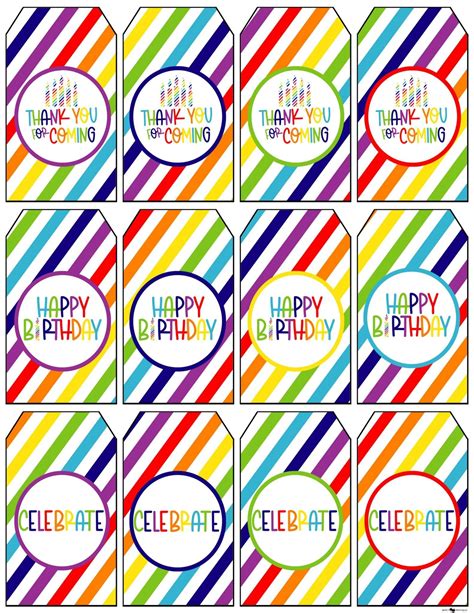 Rainbow Gift Tags