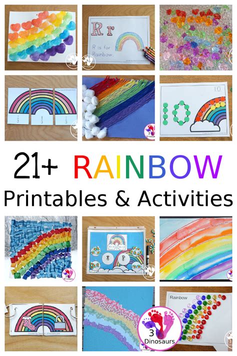 Rainbow printable ideas