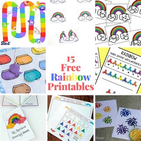 Rainbow printables for special occasions