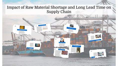 Raw material shortages concept