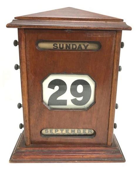 A reclaimed wood calendar with a rustic design