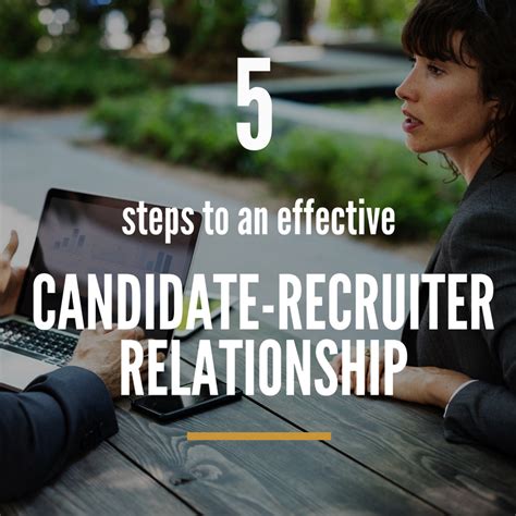 Recruiter building relationships with potential recruits