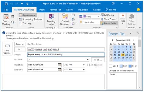 Customizing Recurrence Settings