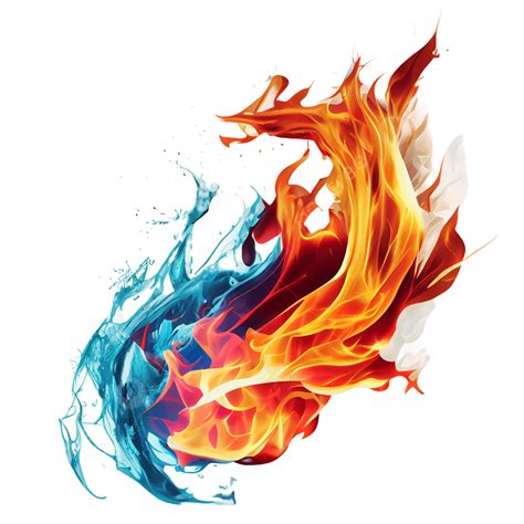 Red and Blue Fire Social Connection