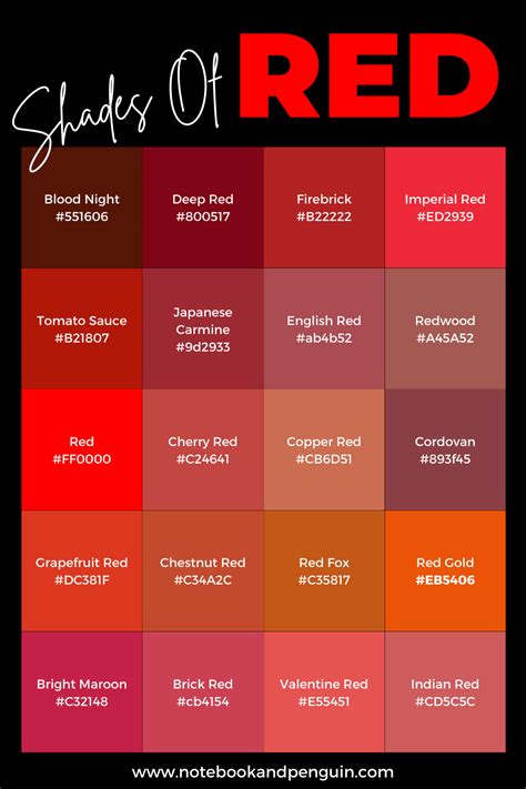 Red Color Code