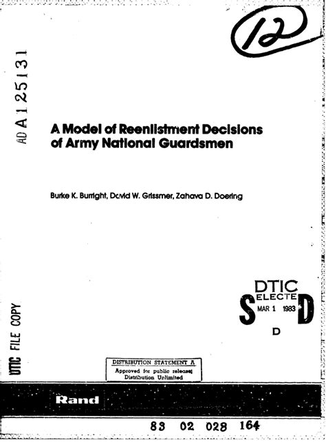 making the reenlistment decision