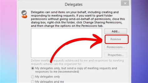 Steps to Remove Delegate Access