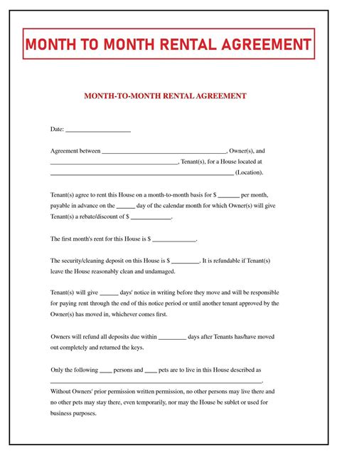 Rental Agreement Tips