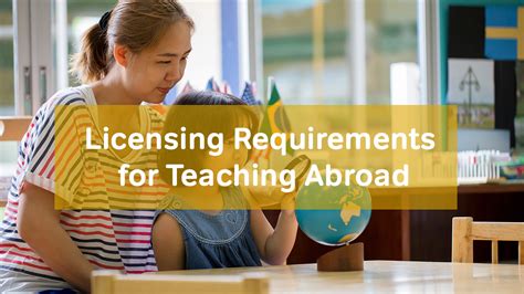 Requirements for teaching jobs on military bases overseas