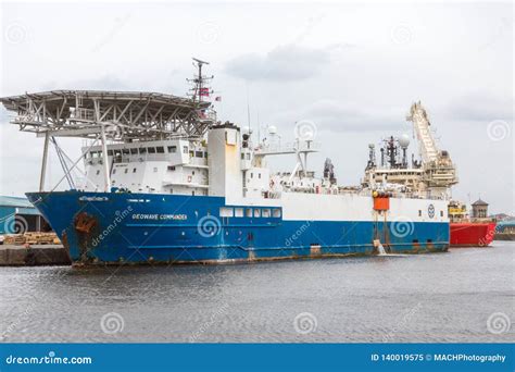 Research Vessel at Sea