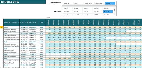 Resource Allocation Calendars