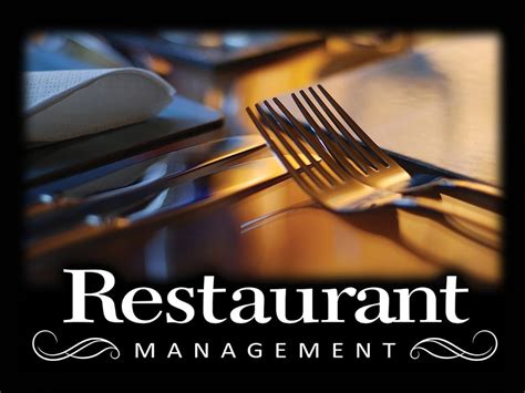 Restaurant Management Career