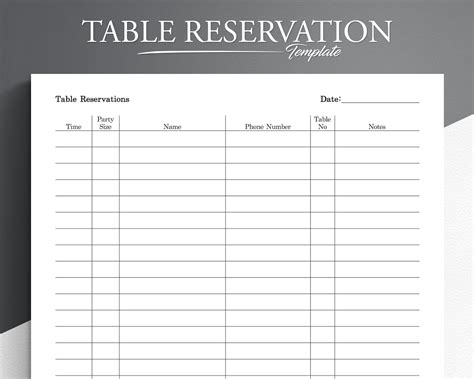 Restaurant Table Booking Calendar