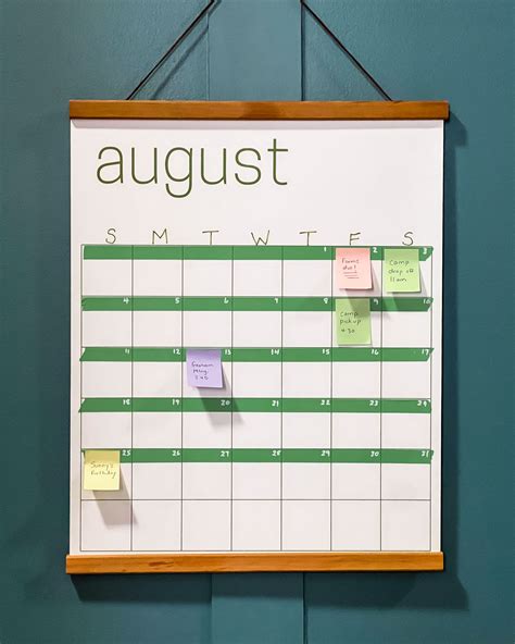 Reusable Calendars for Planning